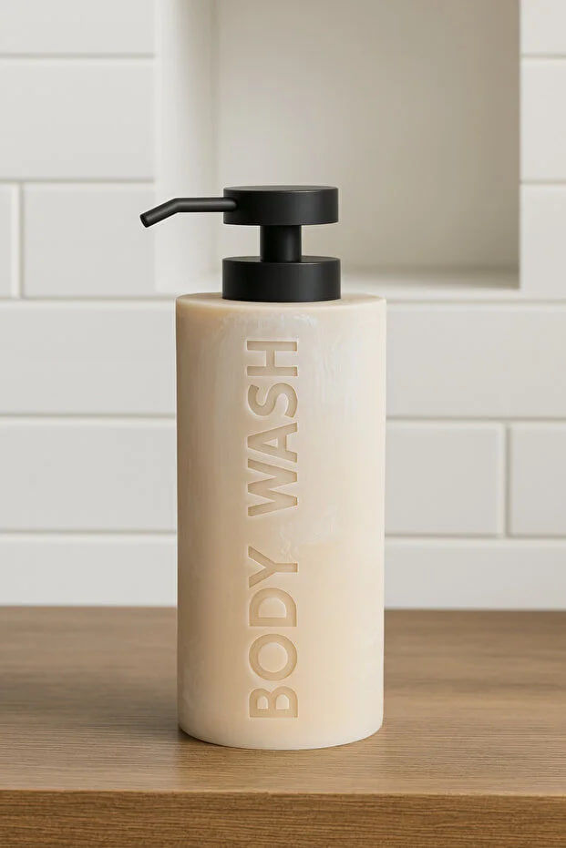 Kitchen Life Body Wash Liquid Soap and Shower Gel Dispenser 750 ml - Body Lotion Dispenser