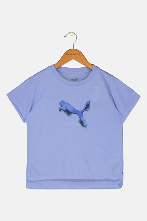 Puma Kids Girl Brand Logo Tee, Lavender