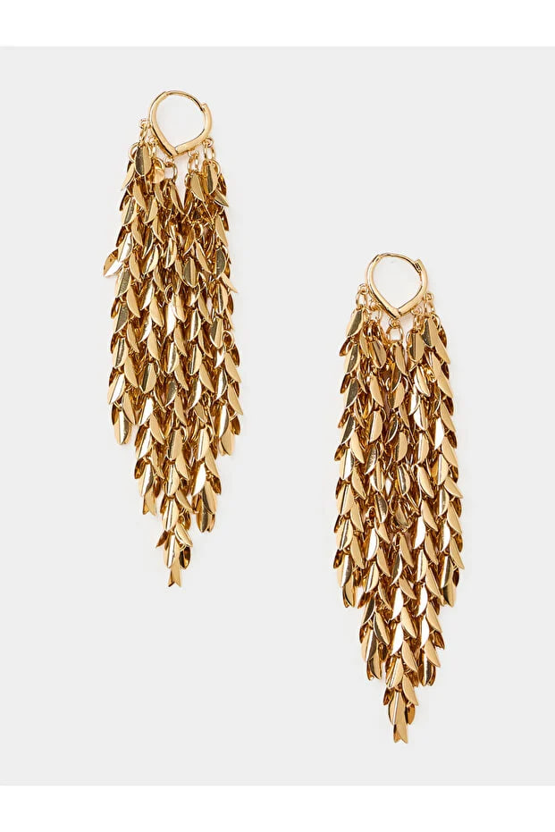 Styli Leaf Drop Earrings